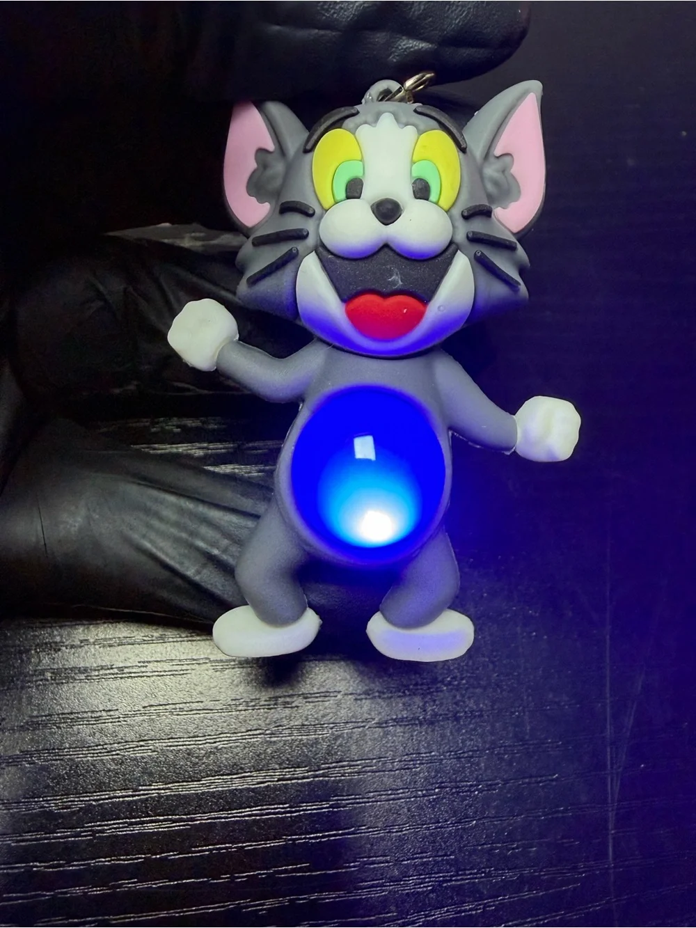 Tom & Jerry Inspired Light Up Belly Keychain/Bag Charm Duo-Belly Lights Up